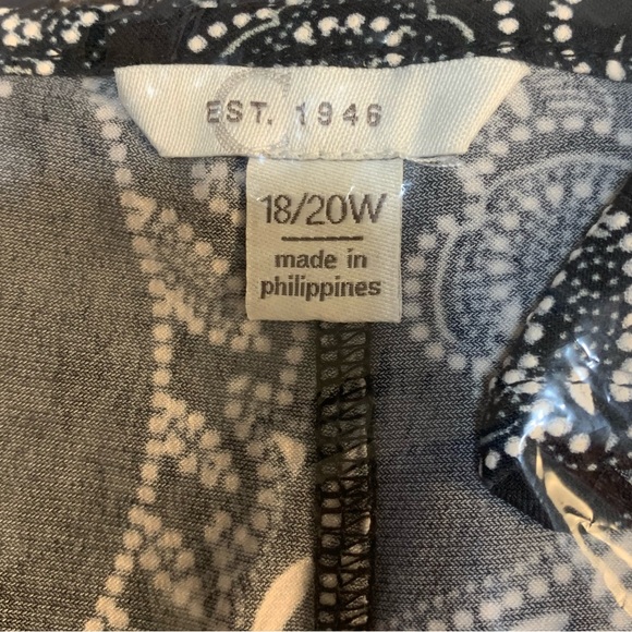 Est 1946 swirl design fabric tunic top shirt blouse - Picture 9 of 11